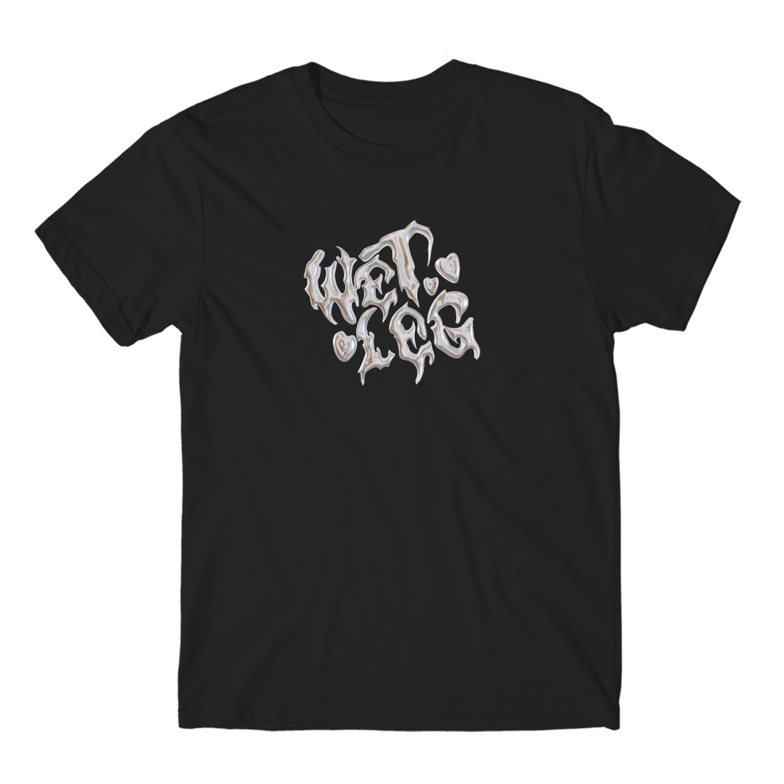 Wet Leg - Gothic Chrome Logo T-Shirt